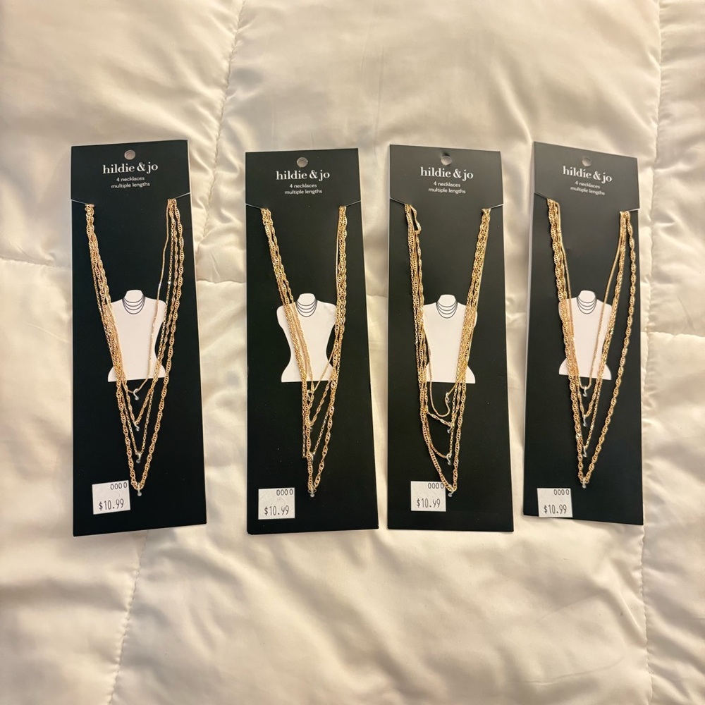 Hildie & Jo Gold Layered Necklace Set